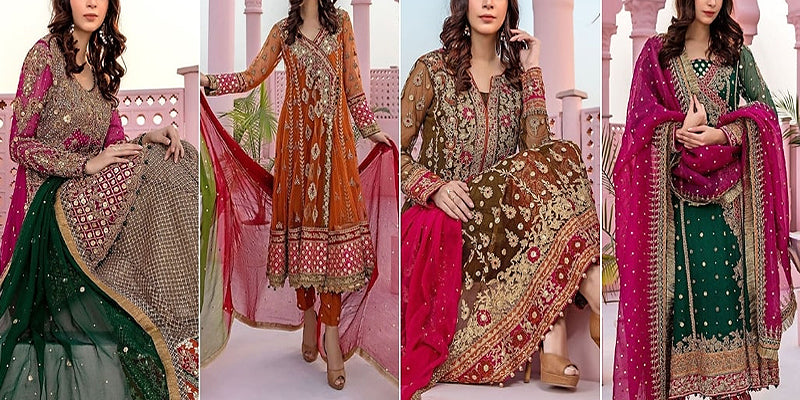 green emerald velvet dress Heavy Embroidered Velvet Dress with Jamawar Trouser  Best Price Online in  Pakistan