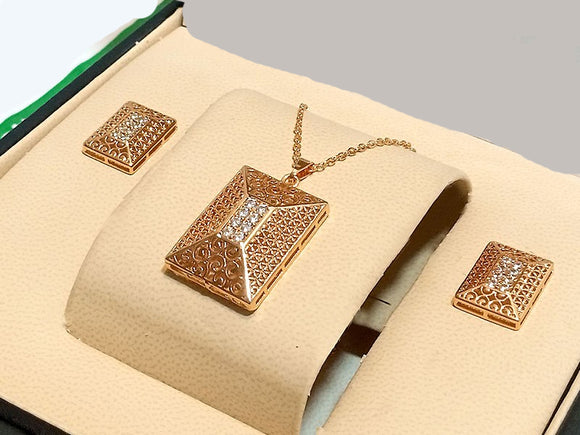 Elegant Necklace & Earring Set for Ladies (DZ16094)