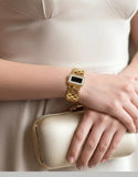 Gold Plated Stainless Steel Bracelet Designer Inspired Look (DZ18369)