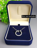 Minimalist Design Silver Plated Stainless Steel Pendant (DZ18367)