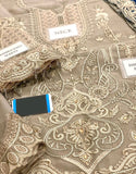 Formal Heavy Embroidered Chiffon Wedding Wear Dress (DZ18277)