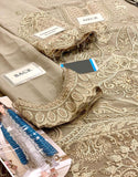 Formal Heavy Embroidered Chiffon Wedding Wear Dress (DZ18277)