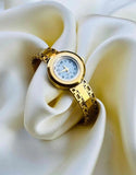 Luxury Gold Plated Stainless Steel Bangle Style Watch (DZ18394)