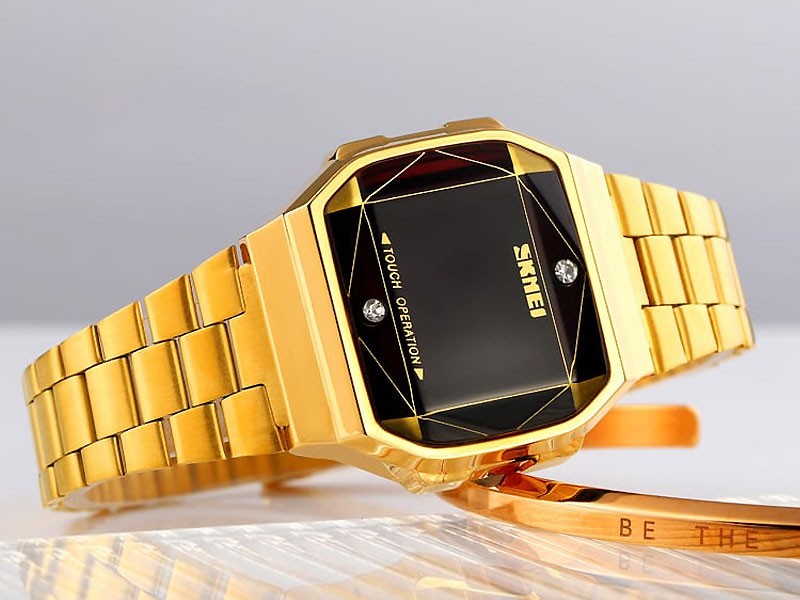 SKMEI Touch Screen Ladies Fashion Watch 1797 Golden DZ16010
