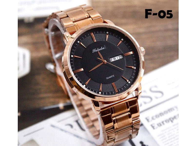 Original Faleda Men s Stainless Steel Chain Watch DZ16175