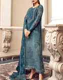 Luxury Handwork Heavy Embroidered Chiffon Wedding Dress (DZ16837)
