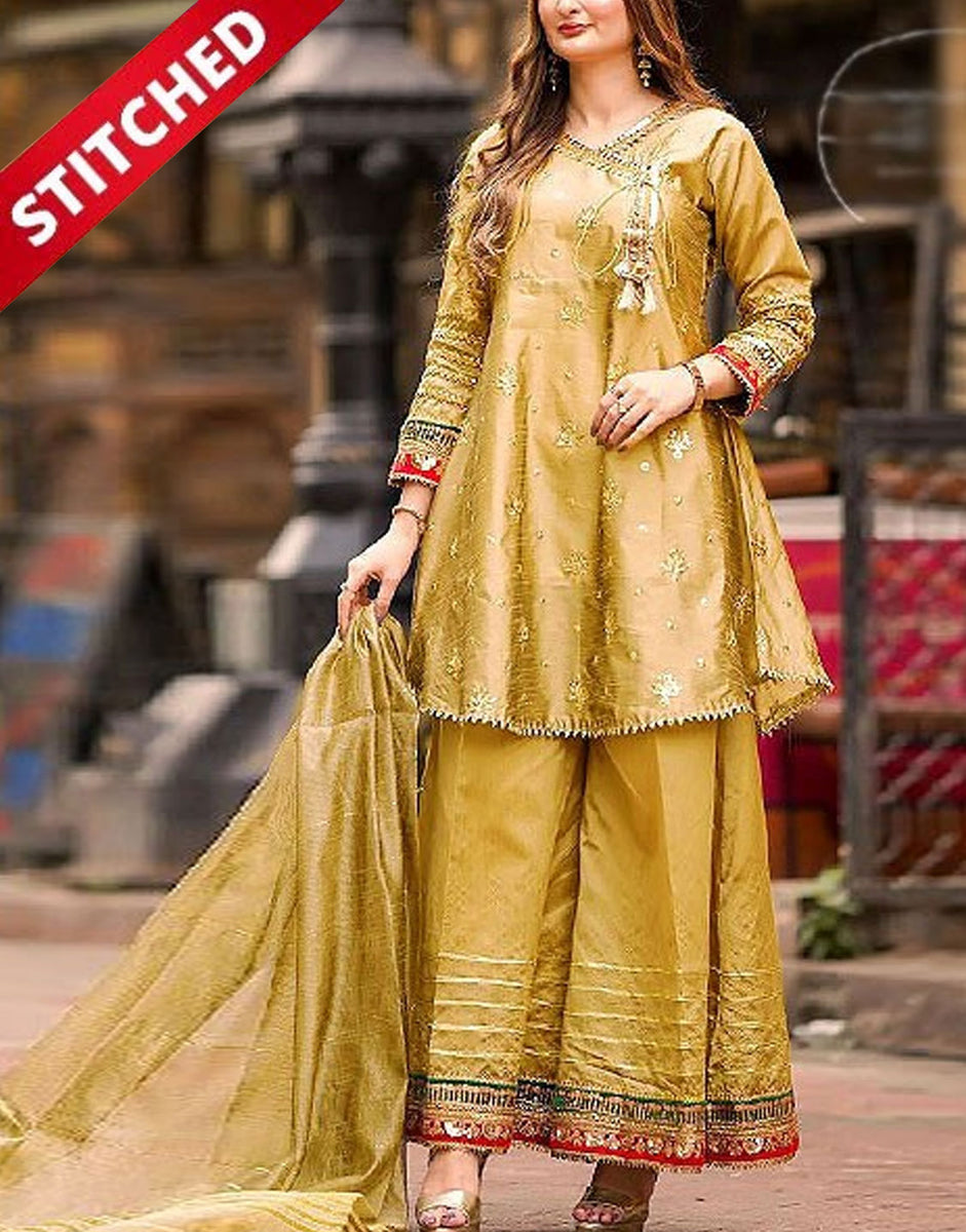 Angrakha Frock New Stylish Frock Design 2019 Party Wear Stitched