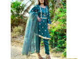 Ready-to-Wear Embroidered Fancy Shamoz Silk Party Wear Dress 2024 (DZ16866)