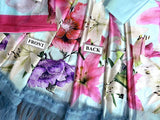 Digital Floral Print Silk Maxi Dress 2024 with Printed Silk Dupatta (DZ16947)