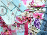 Digital Floral Print Silk Maxi Dress 2024 with Printed Silk Dupatta (DZ16947)