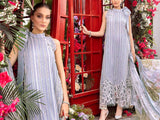 Elegant Embroidered Lawn Dress 2024 with Chiffon Dupatta (DZ16963)