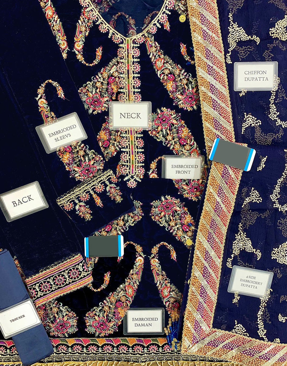 Bleted velved Dress with Embroidery main image 0