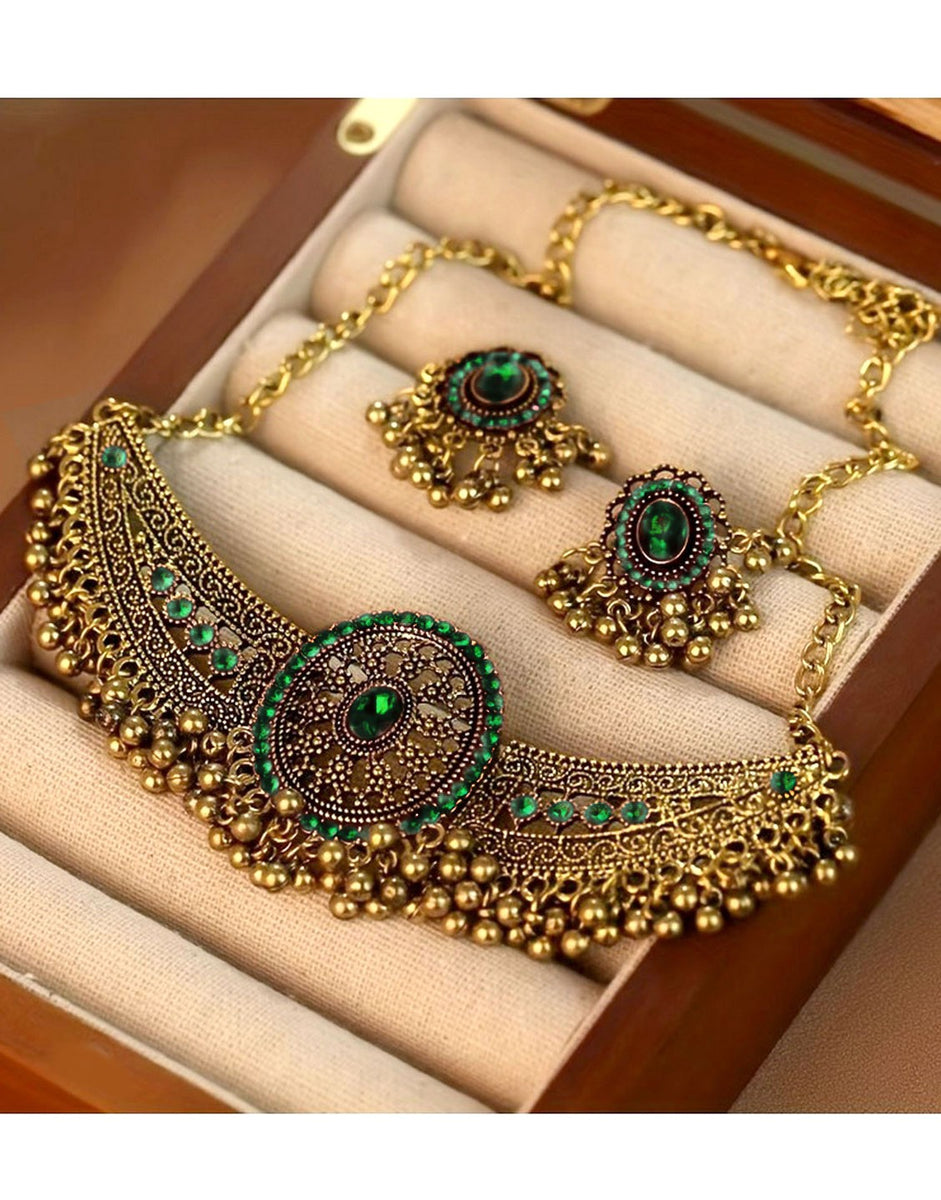 vintage jewelryえす HUANZHI Gold Color Metal Large Vintage Earrings for Women