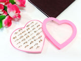 36 Pcs Mid Finger Rings with Heart Shape Gift Packing (DZ15060)