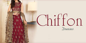 Designer Chiffon Dresses Collection 2024 Online in Pakistan