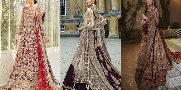 Trendy Bridal Maxi Dress Designs 2024 in Pakistan