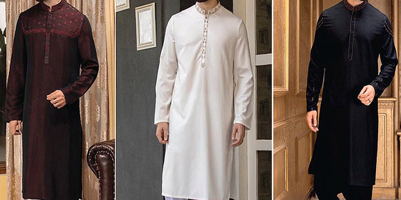 Designer Men's Shalwar Kameez Designs in Pakistan