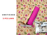 2-Piece Flower Print Lawn Dress 2023 (DZ15913)