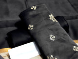 Banarsi Style Embroidered Shamoz Silk Dress with Silk Jhalar Dupatta (DZ16110)