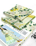 All-Over Digital Print Linen Dress with Linen Dupatta (DZ17613)
