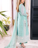 Heavy Embroidered Formal Chiffon Wedding Wear Dress (DZ17602)
