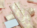 Glittering Lorex Weaved Cotton Jacquard Party Wear Dress (DZ16747)