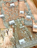 Luxury Handwork & Heavy Embroidered Net Bridal Maxi Dress (DZ17678)