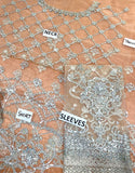 Luxury Handwork & Heavy Embroidered Net Bridal Maxi Dress (DZ17678)