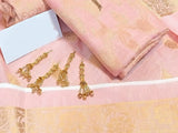 Banarsi Style Cotton Jacquard Dress with Cotton Jacquard Dupatta (DZ14641)