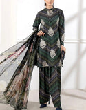 Embroidered EID Lawn Suit with 4-Side Emb. Chiffon Dupatta (DZ18876)