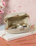 Elegant Apple Shape Fancy Bridal Clutch for Wedding & Parties (DZ18336)