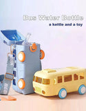 Adorable Bus Design School Water Bottle for Kids – Safe, Fun & Easy to Carry (DZ18561_Blue)