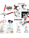 Metal Snap Button & Grommet Plier Set – Fabric Press Tool Kit (DZ18546)