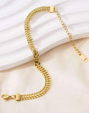 Chic Gold Plated Stainless Steel Bracelet (DZ18457)