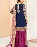 Adorable Heavy Embroidered Formal Chiffon Wedding Wear Dress (DZ18836)