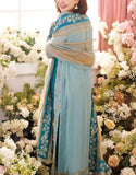 Glamorous Handwork Embroidered Chiffon Wedding Wear Dress (DZ18796)