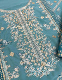 Glamorous Handwork Embroidered Chiffon Wedding Wear Dress (DZ18796)