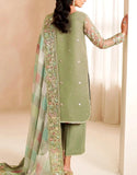 Decent Formal Embroidered Chiffon Wedding Wear Dress (DZ18877)