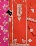 Elegant Embroidered Dhanak Winter Dress with Kotrai Shawl (DZ18667)