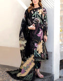 IB Bonanza All-Over Digital Print 3-Piece Linen Dress with Linen Dupatta (DZ18432)