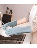 Pair of Silicone Kitchen Dish Washing Gloves (DZ18565)