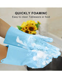 Pair of Silicone Kitchen Dish Washing Gloves (DZ18565)