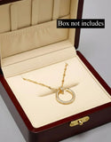 Minimalist Design Gold Plated Stainless Steel Pendant (DZ18368)