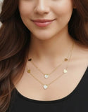 Minimalist Gold Plated Heart Charm Pendant in Stainless Steel Finish (DZ18390)