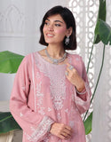 Naina Semi-Stitched Pink Embroidered Chiffon Dress for Weddings and Parties (DZ18684)
