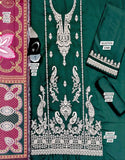 Elegant Embroidered Dhanak Winter Dress with Kotrai Shawl (DZ18648)