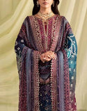 Digital Print Embroidered Multicolor Ombre Lawn Dress with 4-Side Emb. Chiffon Dupatta (DZ18843)