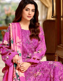 Aneela's All-Over Print Schiffli Embroidered Lawn Dress 4-Side Emb. Chiffon Dupatta (DZ18871)