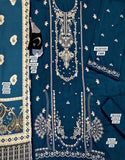Alluring Heavy Embroidered Zinc Color Linen Suit for Daily Wear (DZ18271)