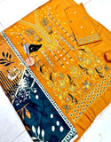 Exquisite Heavy Embroidered Linen Dress for Casual & Formal Wear (DZ18268)